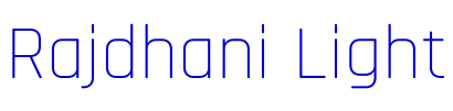 Rajdhani Light шрифт